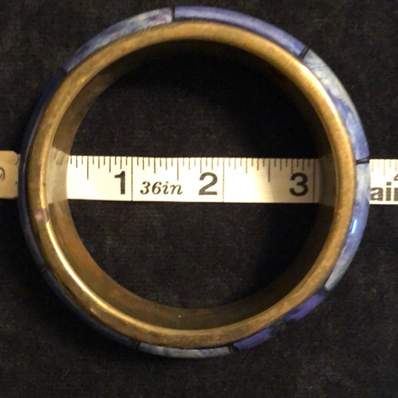 GORGEOUS VINTAGE BRACELET PURPLE BLUES - Picture 2 of 5